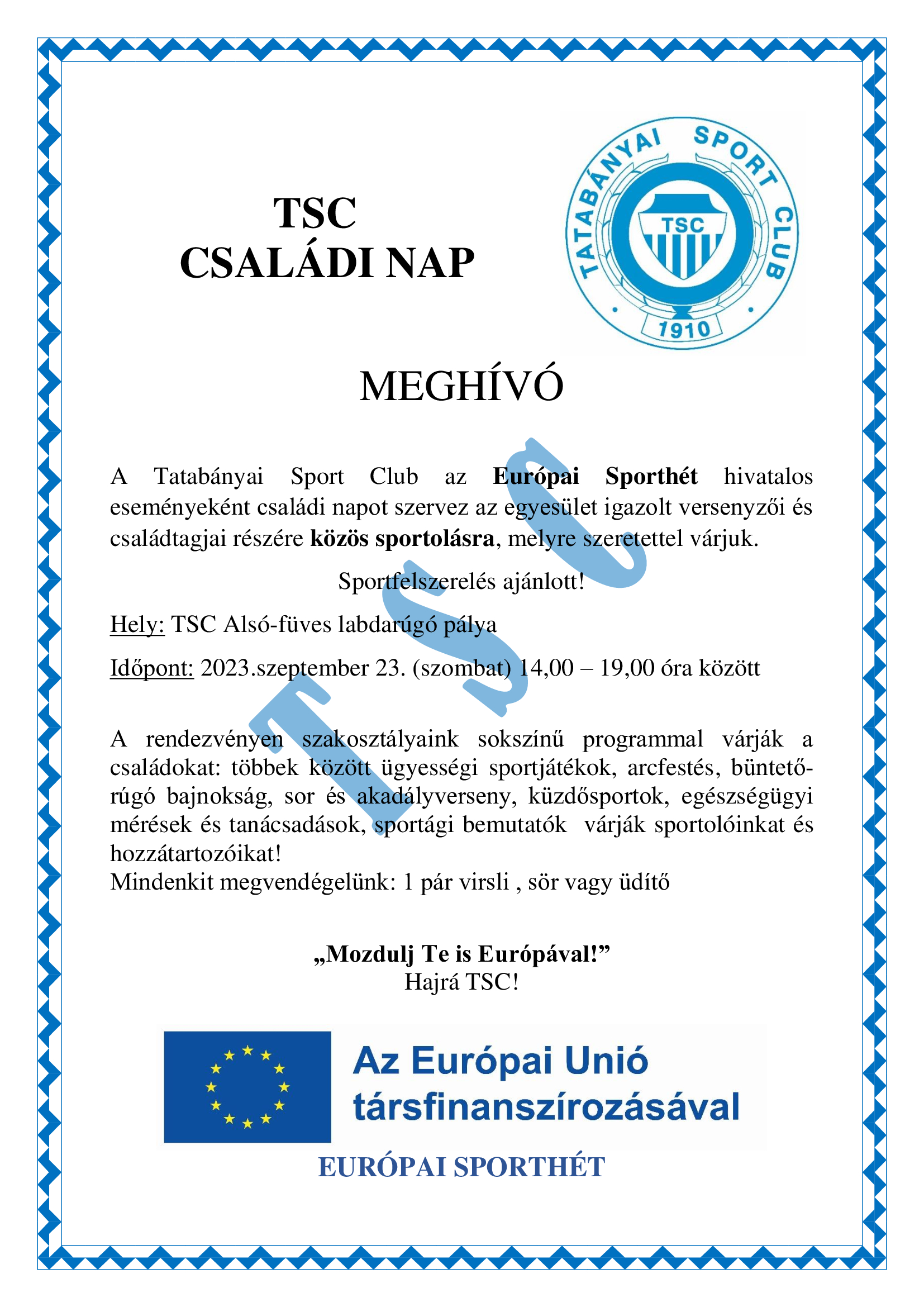 Családi napot rendezünk szombaton